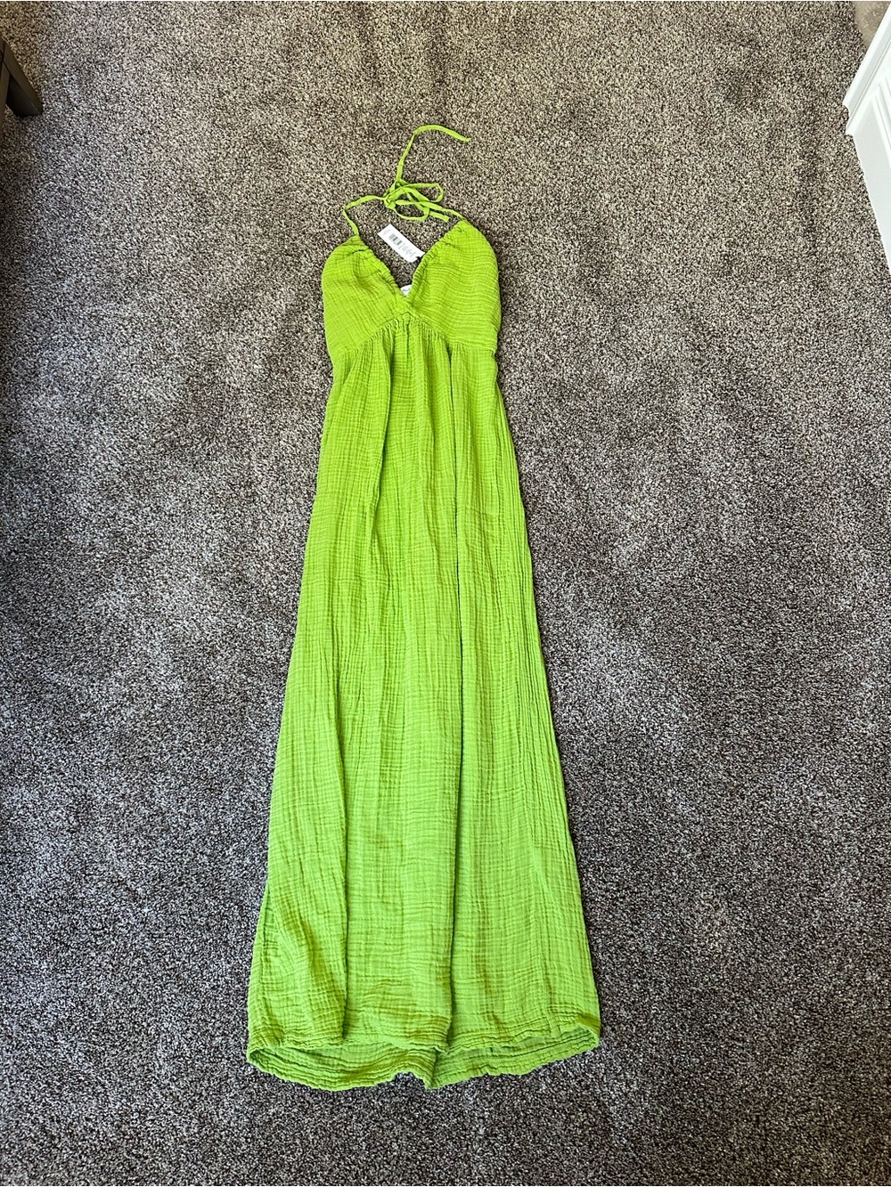 NWT Michael Stars double gauze Jessa Maxi Dress in lettuce